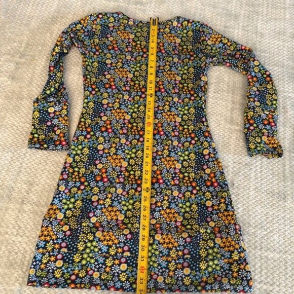 Flower Dress Retro Hippy Vintage Vibe Size Small - Picture 11 of 12